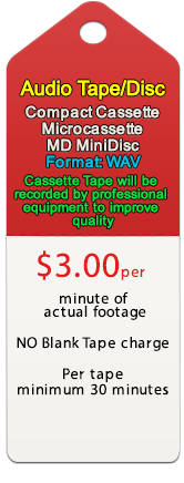 Cassette, Microcassette, MD MiniDisc Convert to WAV