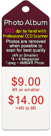 Photo Album Scanning vy scanner